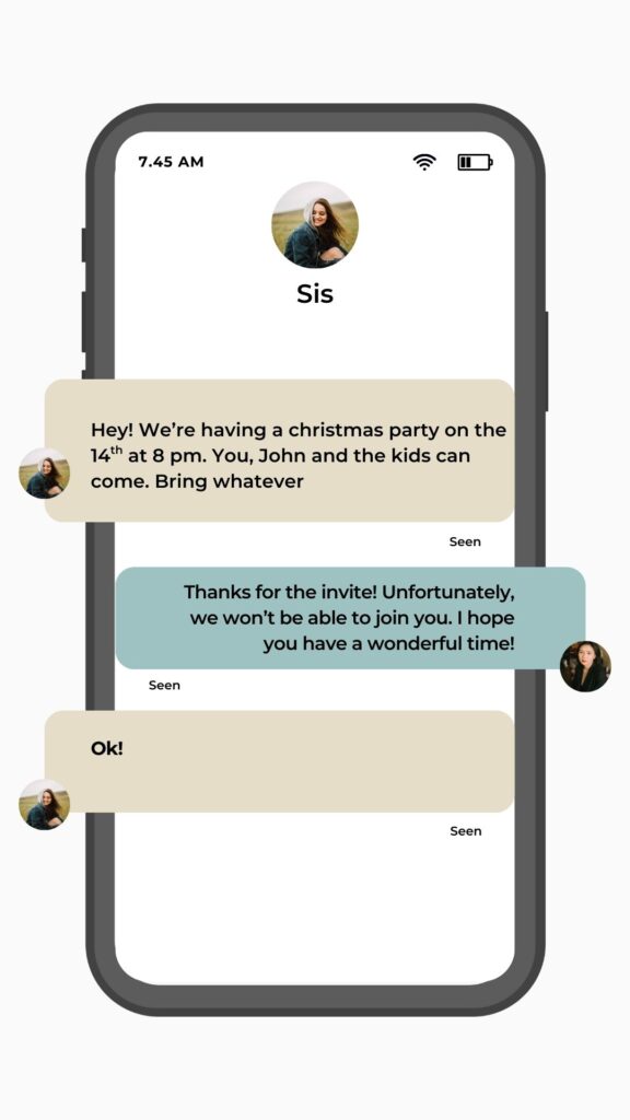 how to say no to your family during the holidays